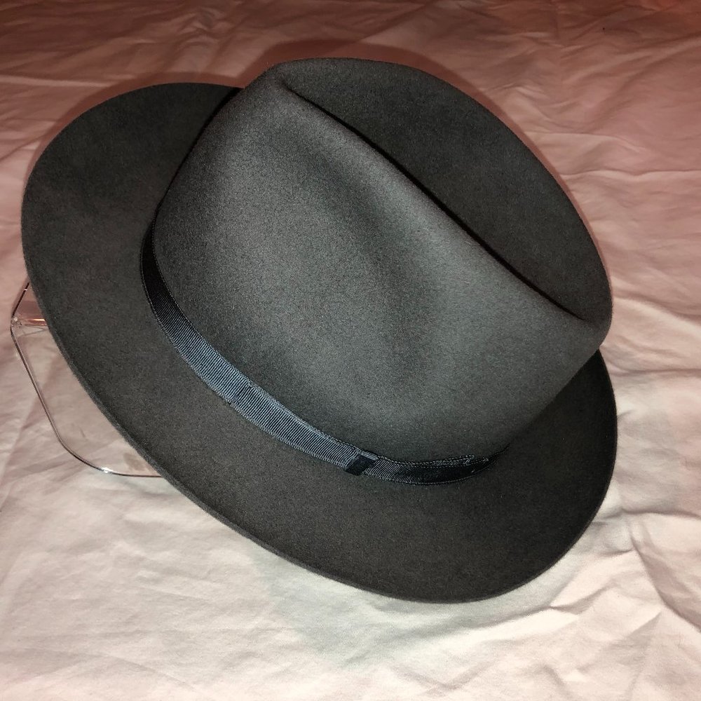 Vintage Borsalino Marca Depositata Grey Hat